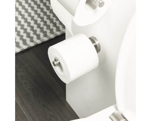 Toilettenpapierhalter aus Edelstahl mit Toilettenpapierrolle