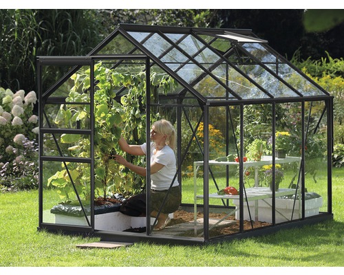 Serre Vitavia Venus 5000 verre de sécurité trempé 3 mm 195x257 cm noir Serre Vitavia Venus 5000 verre de sécurité trempé 3 mm 195x257 cm noir