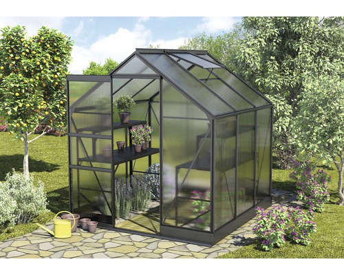 Serre Vitavia Apollo en polycarbonate 4 mm 195 x 199 cm noir