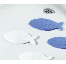 Tapis pour baignoire Spirella Globfish blanc-thumb-0
