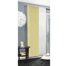 Ambiance de vie décorative avec rideau coulissant, table d''appoint et tapis
