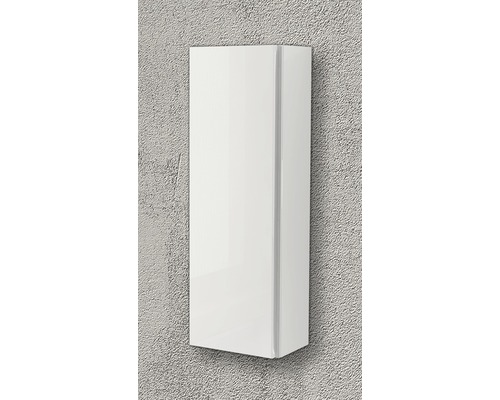 Meuble haut blanc pour salle de bains, monté au mur