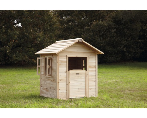 Maisonnette en bois avec fenêtre et porte pour le jardin
