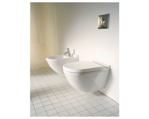 WC suspendu DURAVIT D-Code cuvette à fond creux avec bord de cuvette blanc  sans abattant WC 2535090000 - HORNBACH Luxembourg