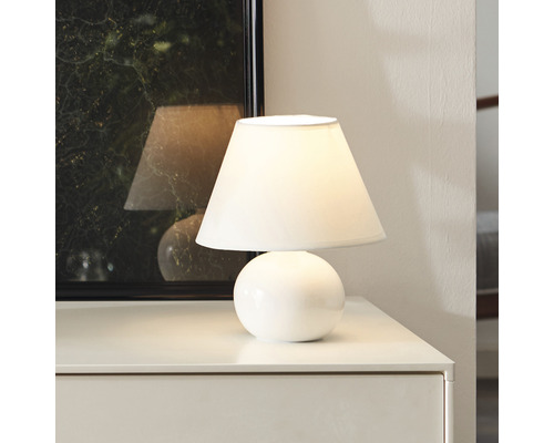 Lampe de table Primo blanche 1 x 40 W E14