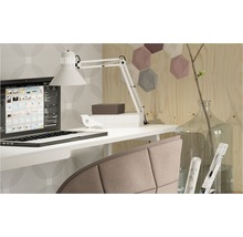 Bürolampe 1-flammig H 70 cm Hobby weiß