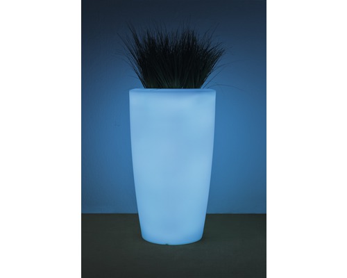 Vase lumineux Degardo Rovio III plastique pour extérieur et intérieur Ø 62 H 110 cm avec fonction changement de couleur