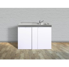 Cuisines Stengel mini-cuisine avec appareils Kitchenline 120 cm blanc brillant prémontée variante droite 1112000105100