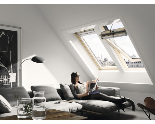 VELUX Schwingfenster INTEGRA GGL CK02 306221 ENERGIE SCHALLSCHUTZ Elektrofenster 55x78 cm inkl. Motor,Regensensor und Funk-Wandschalter-0