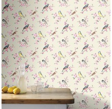 Papier peint intissé 103319 Oiseau sur rameau
