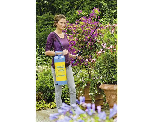 GLORIA hobby exclusiv - pulvérisateur à pression 5 l, pistolet de jardin avec équipement de haute qualité tel qu'un tube de pulvérisation télescopique