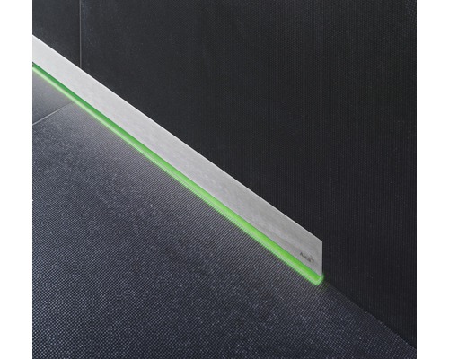 Caniveau de douche Alca Drain avec éclairage LED dans la salle de bain