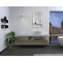 Miroir LED Silver Boulevard IP 24 (protégé contre les projections d’eau) 60x100 cm