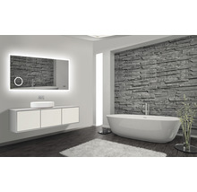 LED Badspiegel Silver Venus IP 24 (spritzwassergeschützt) 140x70 cm