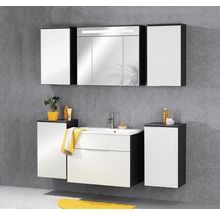 Spiegelschrank FACKELMANN Kara Chess 80 x 22,5 x 70 cm anthrazit 3-türig LED IP 20