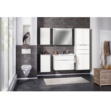 Spiegelschrank FACKELMANN Kara 80 x 22,5 x 70 cm weiß 3-türig LED IP 20