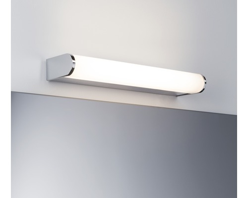 LED Spot mural Arneb chrome/blanc avec 1 ampoule 550 lm 3000 K blanc chaud B 326 mm Applique murale avec tube fluorescent dans la salle de bain