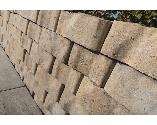 Mur en blocs de béton