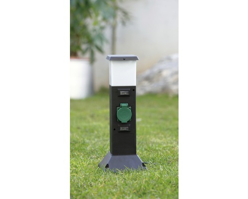 Prise de jardin avec éclairage extérieur