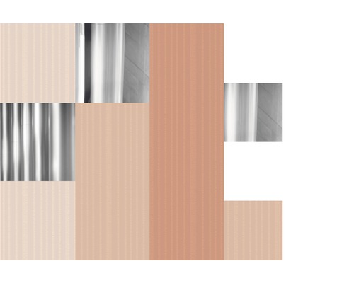 Panneaux muraux décoratifs avec différentes structures de surface