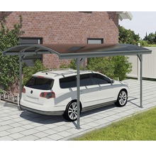 Carport simple Palram – Canopia Vitoria 5000 avec gouttière 290 x 500 cm anthracite