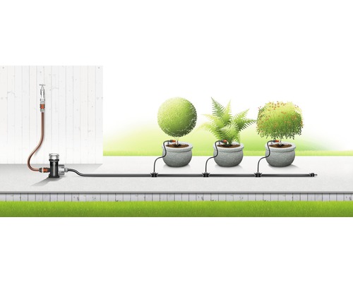 Système d''irrigation automatique pour les plantes en pot