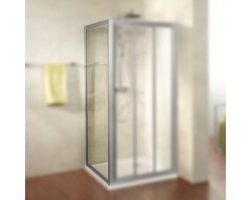 Paroi latérale Schulte Cristal/Trend 750x1850mm verre véritable transparent alu nature