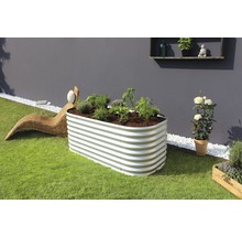 Hochbeet klassisch Vitavia Vita 630 Basic 162,1x82,1x63 cm silber