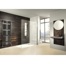 Paroi de douche à l'italienne Breuer Entra 120 cm verre transparent profilé couleur argent-thumb-1