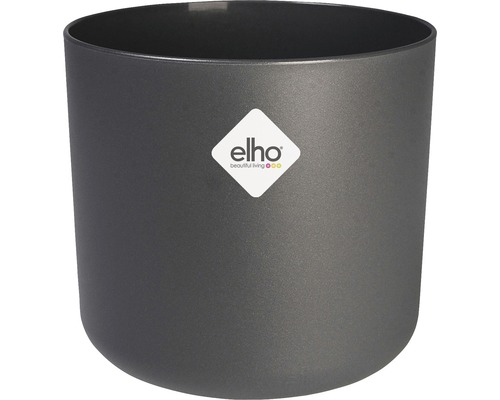 Pot de fleurs rond en plastique avec le logo Elho