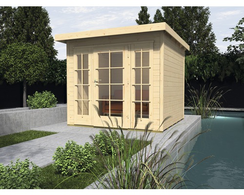 Abri de jardin weka Panorama 172 taille 2 avec plancher 319 x 342 cm naturel Abri de jardin weka Panorama 172 taille 2 avec plancher 319 x 342 cm naturel
