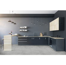 Feinsteinzeug Wand- und Bodenfliese HOMEtek Grey matt 60 x 120 cm
