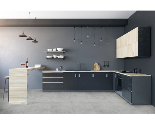 Feinsteinzeug Wand- und Bodenfliese HOMEtek Grey matt 60 x 120 cm Feinsteinzeug Wand- und Bodenfliese HOMEtek Grey matt 60 x 120 cm