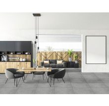 Feinsteinzeug Wand- und Bodenfliese HOMEtek anthracite matt 60 x 60 cm