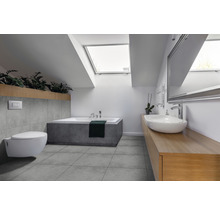 Feinsteinzeug Wand- und Bodenfliese HOMEtek anthracite matt 60 x 60 cm