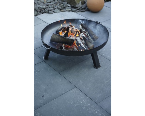 Brasero Buschbeck en fer Ø 100 H 30 cm gris fonte Brasero Buschbeck en fer Ø 100 H 30 cm gris fonte