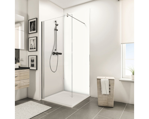 Panneau mural de douche SCHULTE ExpressPlus DecoDesign combi photo blanc 210 x 90 cm EP1900921 651 210