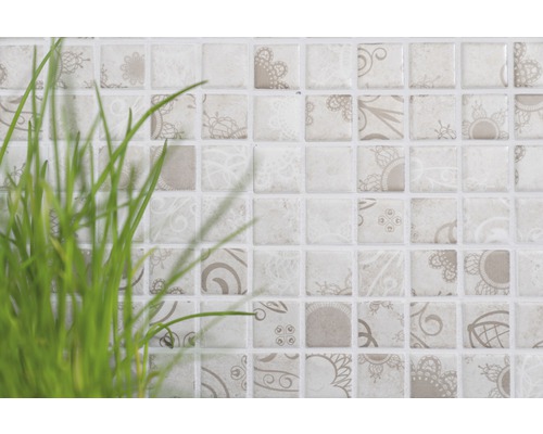 Carreaux de mosaïque carrés avec motif