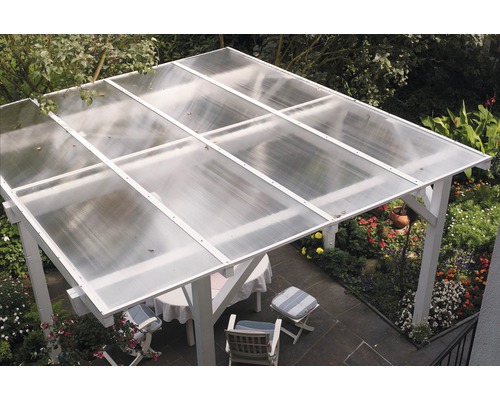 Panneau alvéolé/Entretoise Gutta en polycarbonate transparent 10,7-10  transparent 5000 x 1050 x 10 mm - HORNBACH Luxembourg