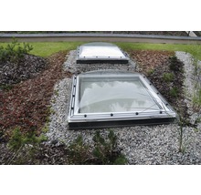 Fenêtre de toit plat coupole VELUX ISD 0000 verre acrylique clair 90x90 cm (élément supérieur)-thumb-4