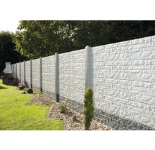 Plaque de clôture en béton Standard Fels 200x38,5x3,5cm-thumb-1