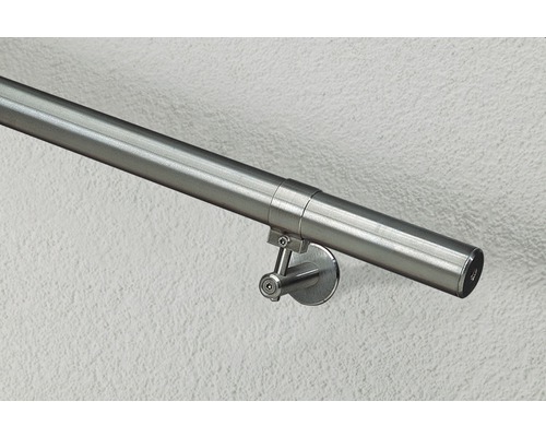 Main courante en acier inoxydable avec support mural