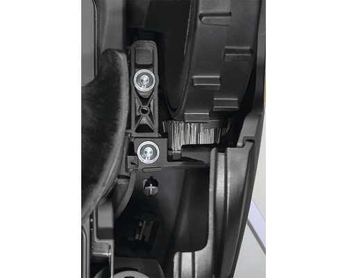 Vue détaillée d''un moteur avec des vis