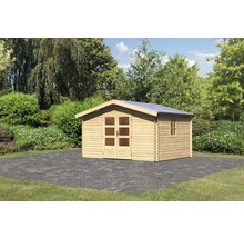 Blockbohlenhaus Karibu Meldorf 5 404 x 320 cm natur