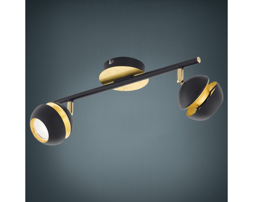 Deckenleuchte mit zwei Strahlern aus Metall