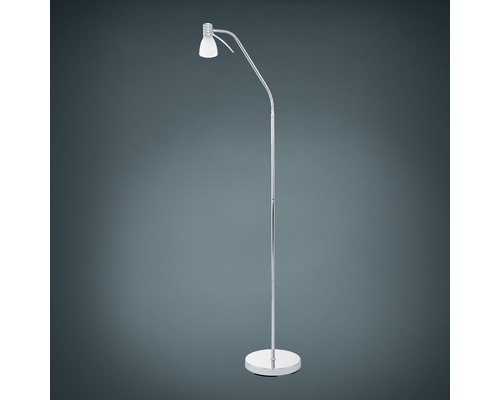Lampadaire en métal avec tête de lampe réglable
