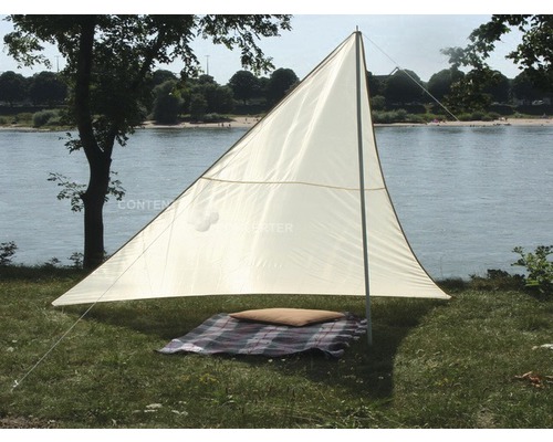 Voile d'ombrage triangulaire blanc 500x500x500 cm - HORNBACH Luxembourg