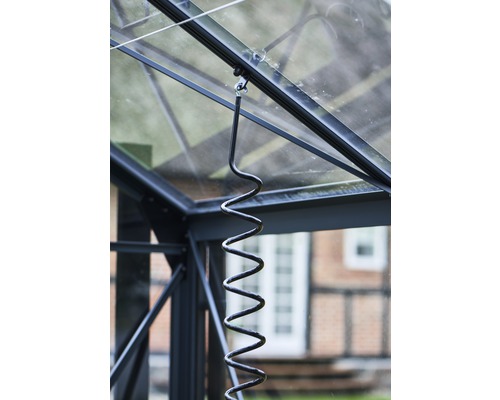 Ouvre-fenêtre de serre avec un design en spirale pour une ventilation automatique