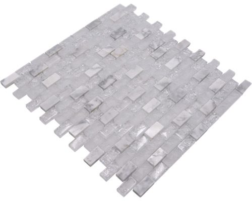 Mosaïque en verre et marbre