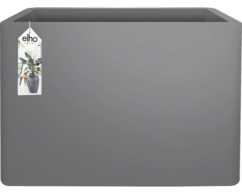 Jardinière d''angle grise avec logo Elho